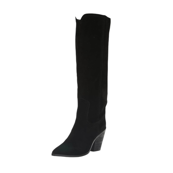 Blondo Women's Waterproof Suede Willow Western Tall Boot Black Size 8.5 NWT - Picture 1 of 14